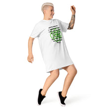 Load image into Gallery viewer, AIDS healing message t-shirt dress
