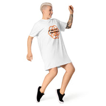 Load image into Gallery viewer, Vulva healing message T-shirt dress
