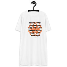 Load image into Gallery viewer, Acne healing message T-shirt dress
