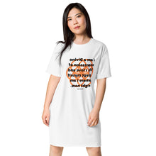Load image into Gallery viewer, Acne healing message T-shirt dress
