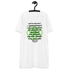 Load image into Gallery viewer, AIDS healing message t-shirt dress
