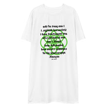Load image into Gallery viewer, AIDS healing message t-shirt dress
