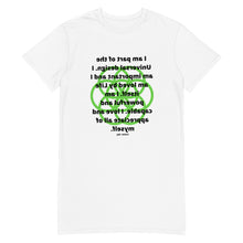 Load image into Gallery viewer, AIDS healing message t-shirt dress
