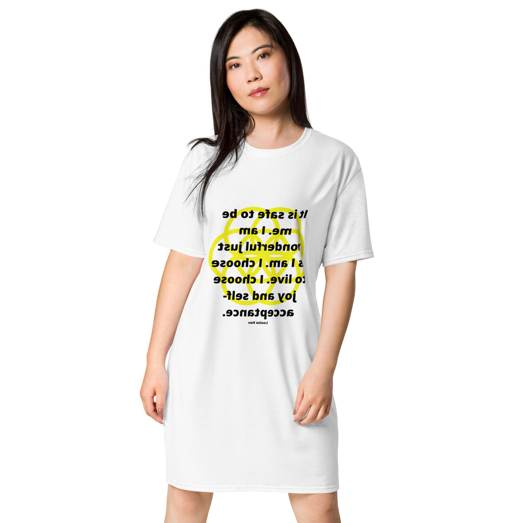 Anorexia healing message t-shirt dress