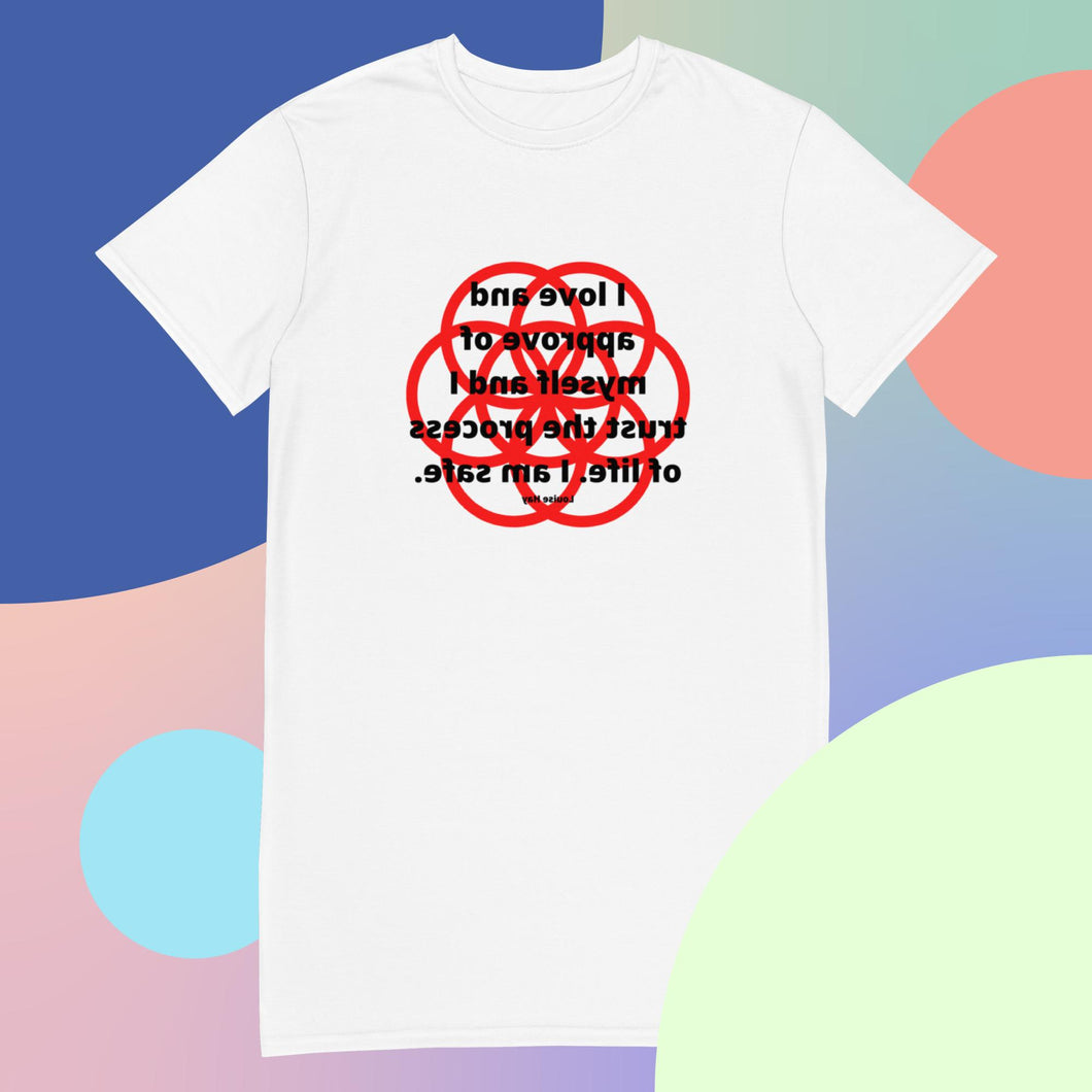 Anxiety healing message t-shirt dress