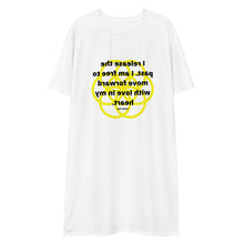 Load image into Gallery viewer, Back (middle) healing message t-shirt dress
