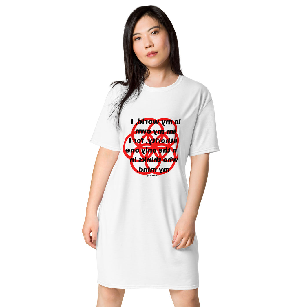 Bone breaks healing message t-shirt dress