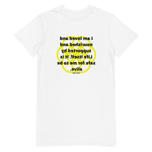 Load image into Gallery viewer, Bulimia healing message t-shirt dress
