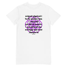 Load image into Gallery viewer, Cancer healing message T-shirt dress
