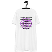 Load image into Gallery viewer, Cancer healing message T-shirt dress
