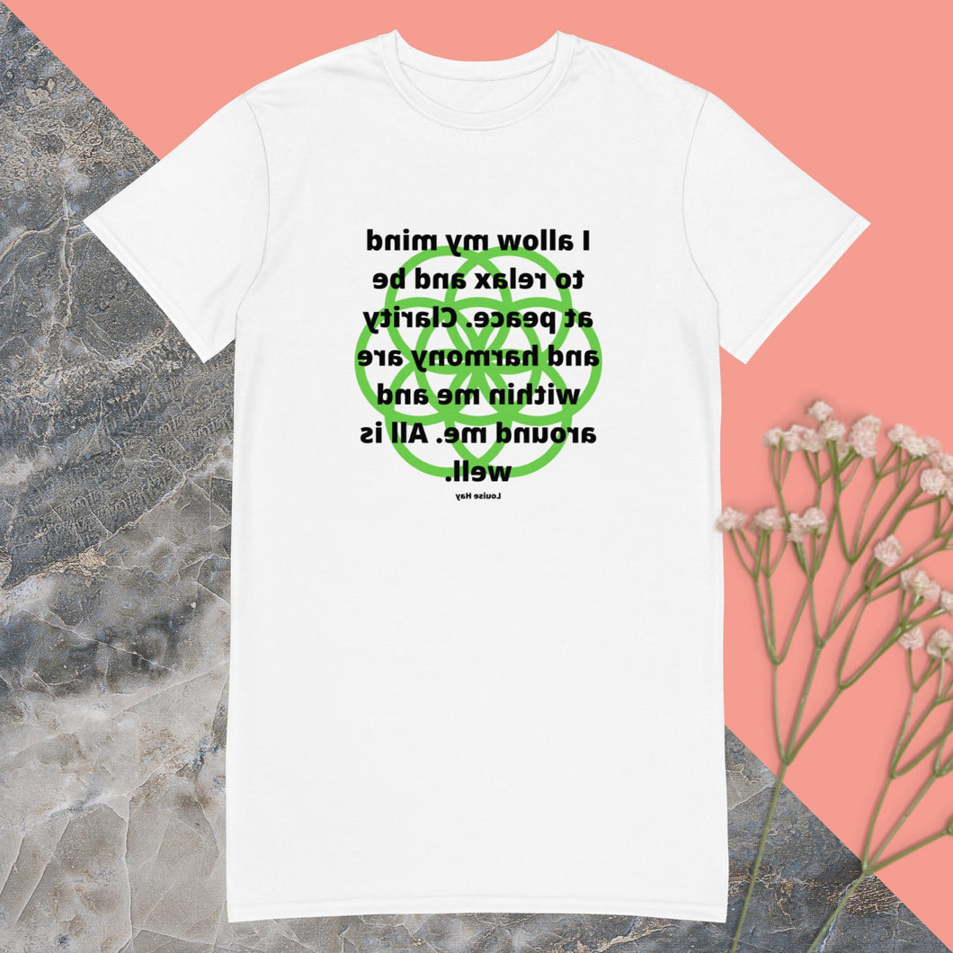 Colds healing message T-shirt dress