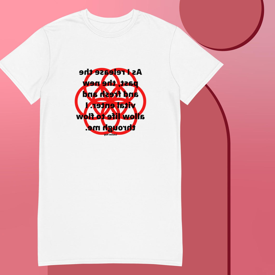 Constipation healing message t-shirt dress
