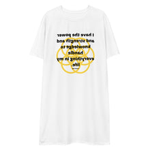 Load image into Gallery viewer, Fainting  healing message t-shirt dress
