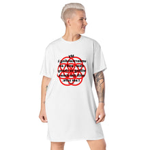 Load image into Gallery viewer, Feet problems healing message t-shirt dress
