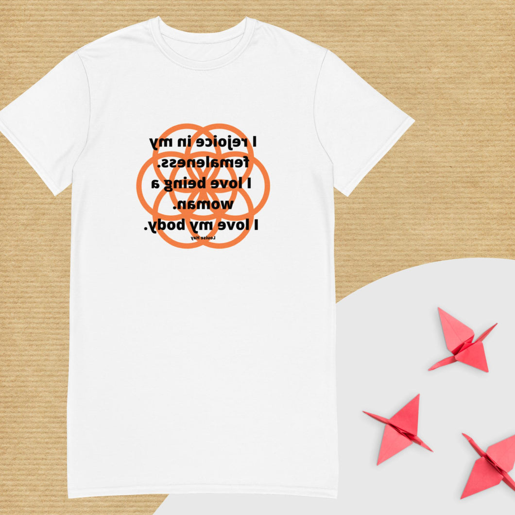 Female Problems healing message t-shirt dress