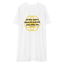Load image into Gallery viewer, Gas pain  healing message t-shirt dress
