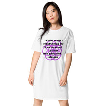 Load image into Gallery viewer, Gray hair healing message t-shirt dress

