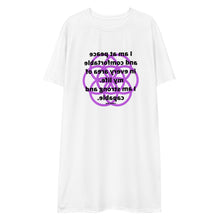 Load image into Gallery viewer, Gray hair healing message t-shirt dress
