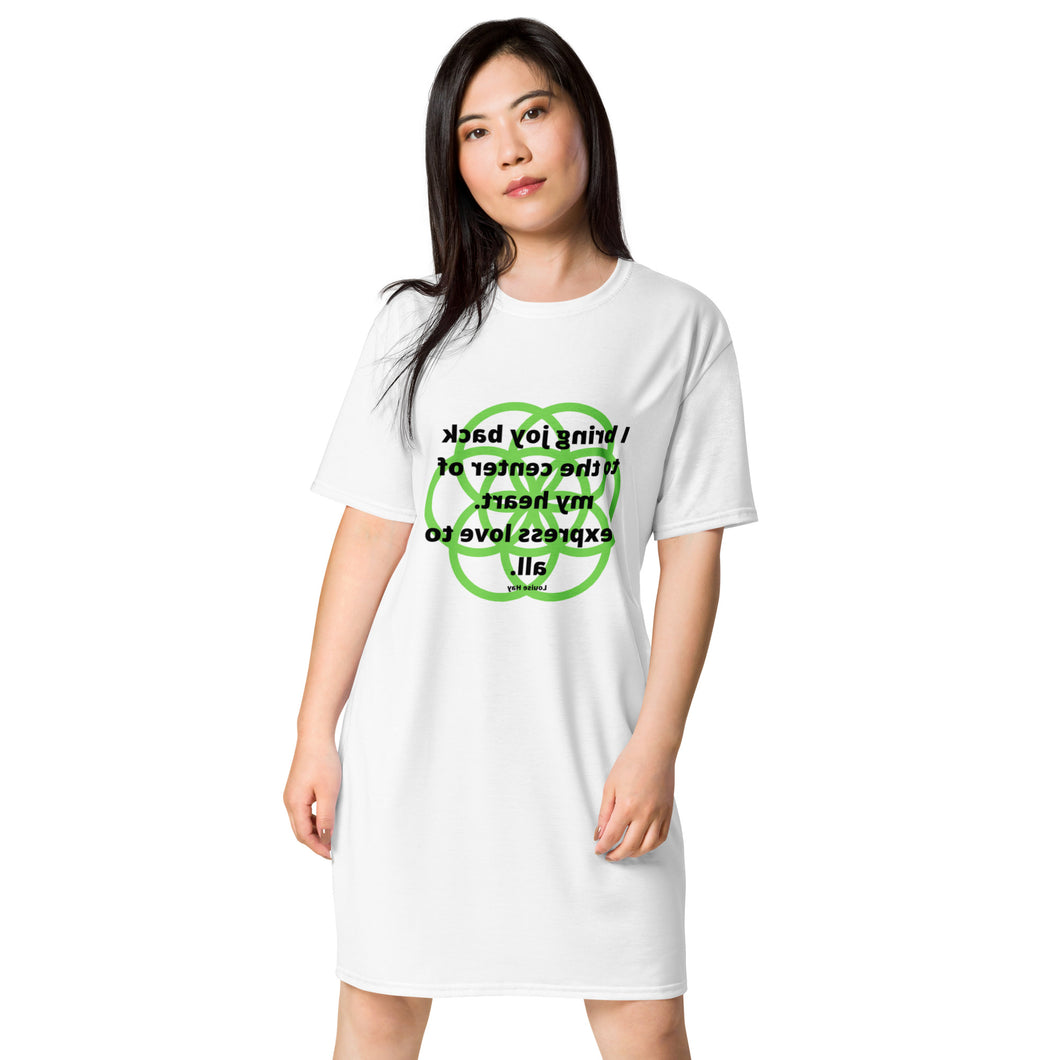 Heart attack healing message t-shirt dress