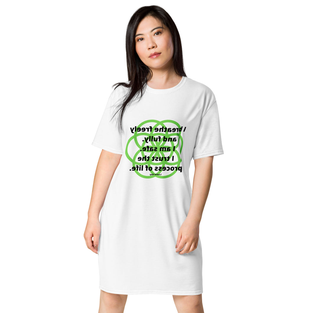 Heartburn healing message t-shirt dress