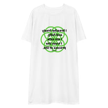 Load image into Gallery viewer, Heartburn healing message t-shirt dress
