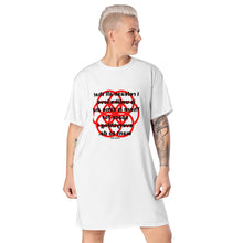 Load image into Gallery viewer, Hemorrhoids healing message t-shirt dress
