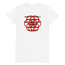 Load image into Gallery viewer, Hemorrhoids healing message t-shirt dress
