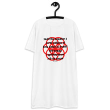 Load image into Gallery viewer, Hemorrhoids healing message t-shirt dress
