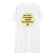 Load image into Gallery viewer, Hernia healing message t-shirt dress
