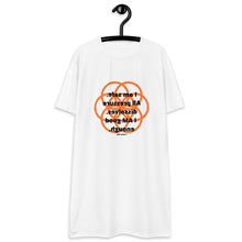 Load image into Gallery viewer, Hyperactivity healing message t-shirt dress
