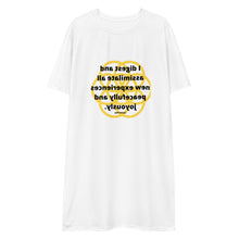 Load image into Gallery viewer, Indigestion healing message t-shirt dress
