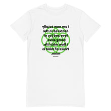 Load image into Gallery viewer, Lymph Problems healing message t-shirt dress

