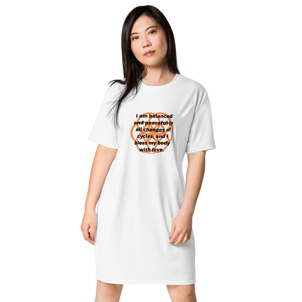 Menopause problems healing message T-shirt dress