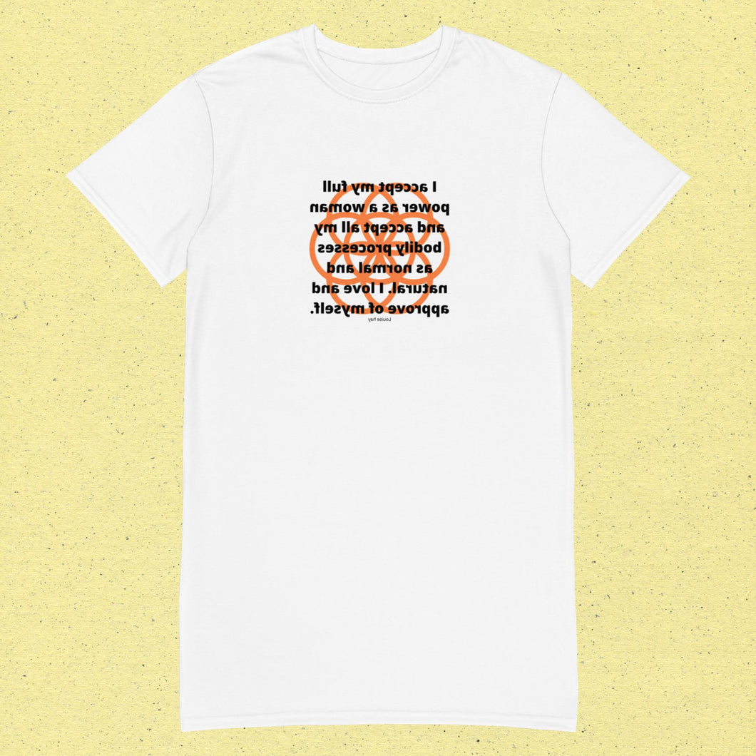 Menstrual problems healing message T-shirt dress