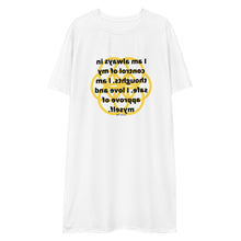 Load image into Gallery viewer, Motion Sickness healing message t-shirt dress
