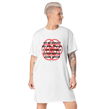 Load image into Gallery viewer, Osteoporosis healing message t-shirt dress
