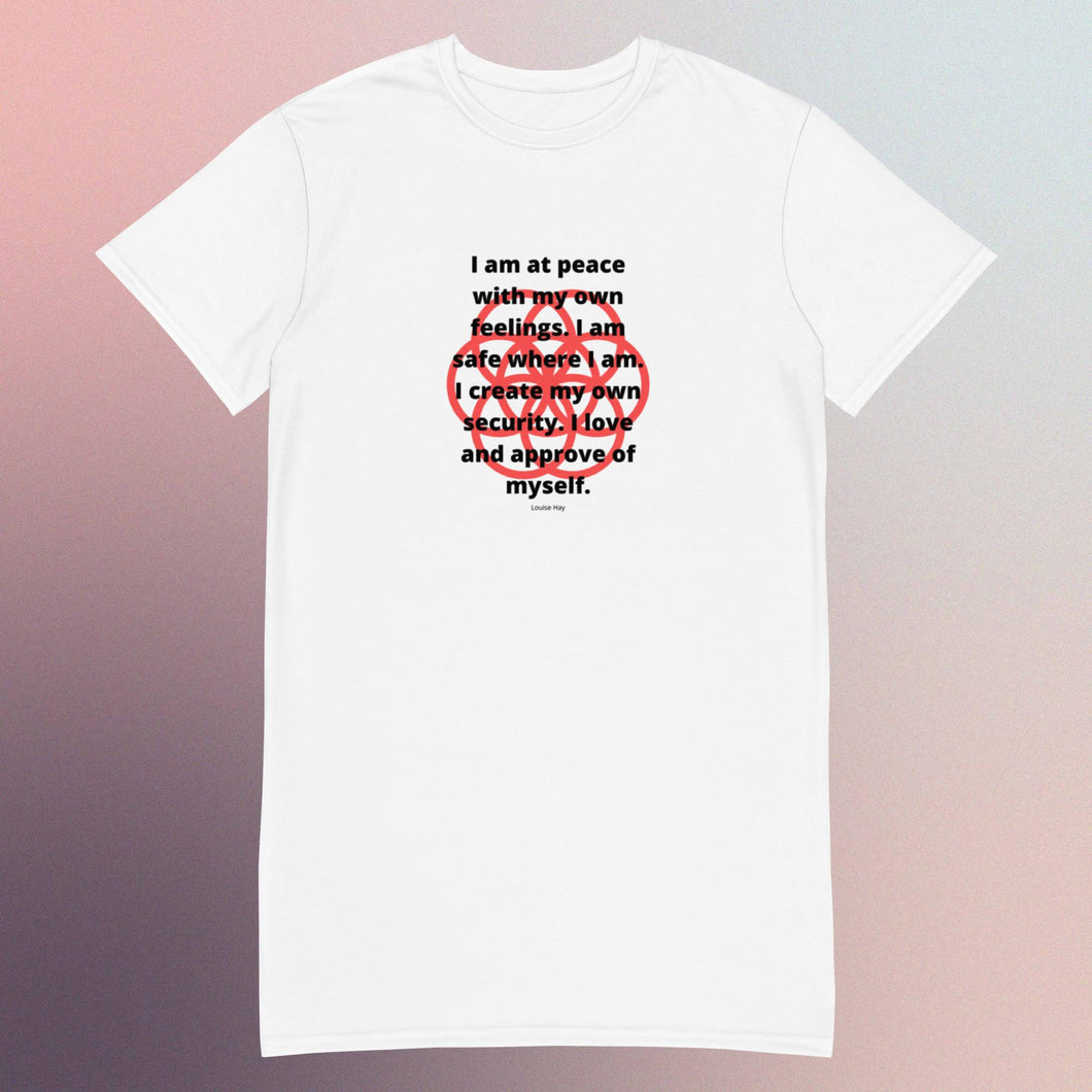 Overweight healing message T-shirt dress