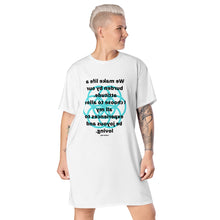 Load image into Gallery viewer, Shoulder problems healing message T-shirt dress
