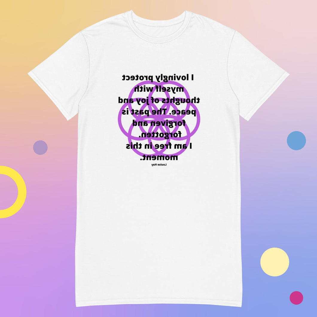 Skin problems healing message T-shirt dress