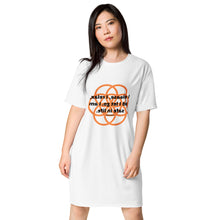 Load image into Gallery viewer, Spasm healing message T-shirt dress
