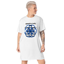 Load image into Gallery viewer, Stroke healing message T-shirt dress
