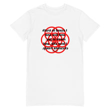Load image into Gallery viewer, Varicose Veins healing message T-shirt dress
