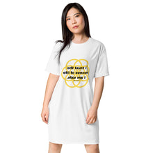 Load image into Gallery viewer, Abdominal Cramps healing message T-shirt dress
