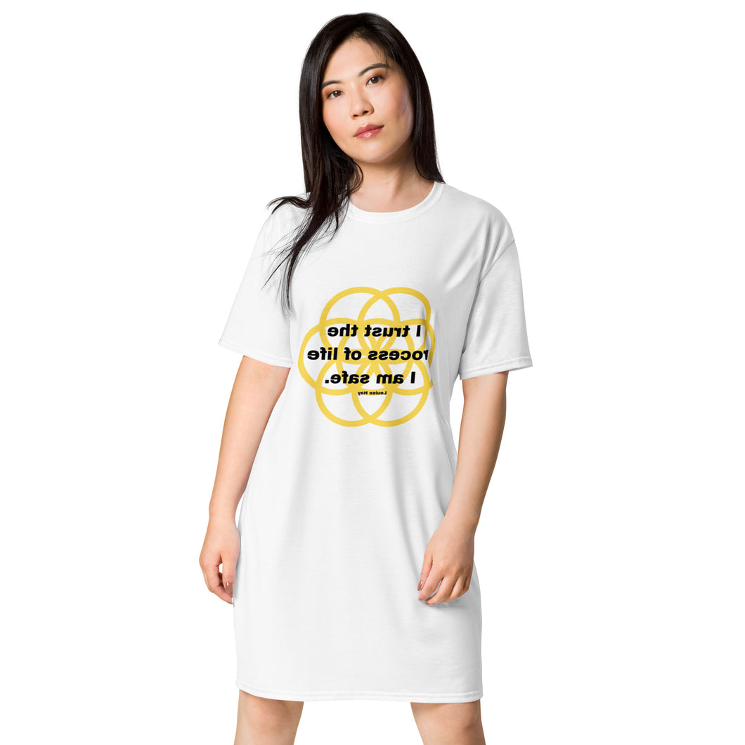 Abdominal Cramps healing message T-shirt dress