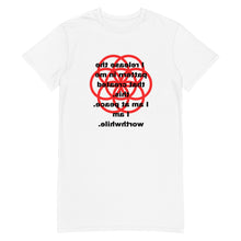 Load image into Gallery viewer, Accidents healing message T-shirt dress
