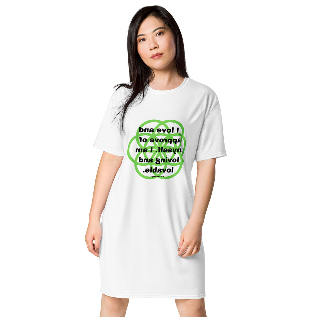 Aches healing message T-shirt dress
