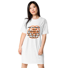 Load image into Gallery viewer, Amenorrhea healing message T-shirt dress
