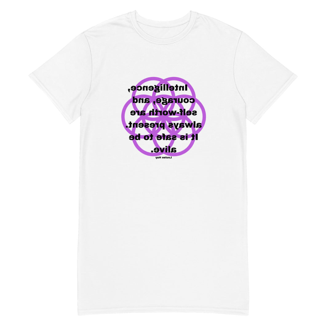 Amnesia healing message T-shirt dress