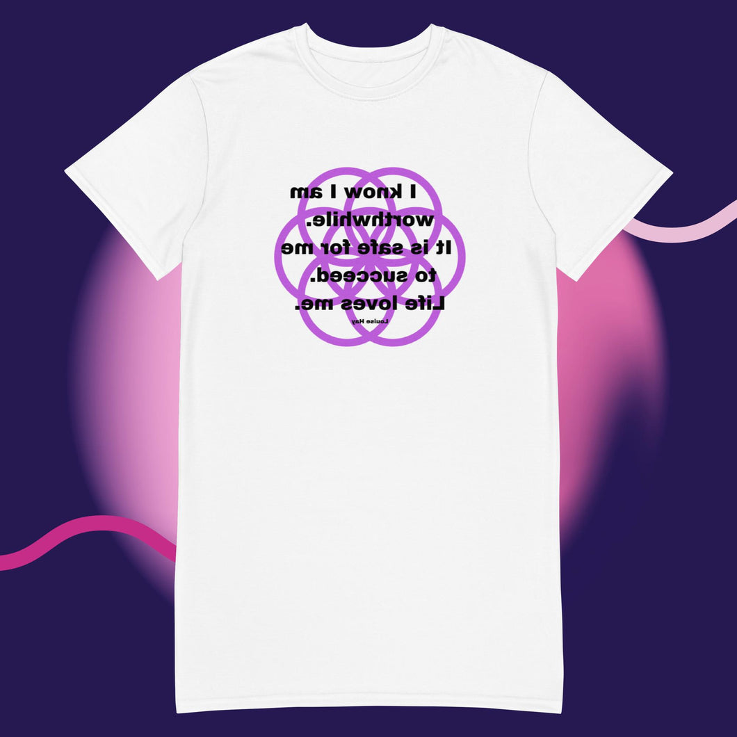 Amyotrophic Lateral Sclerosis healing message T-shirt dress