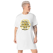 Load image into Gallery viewer, Anxiety healing message T-shirt dress
